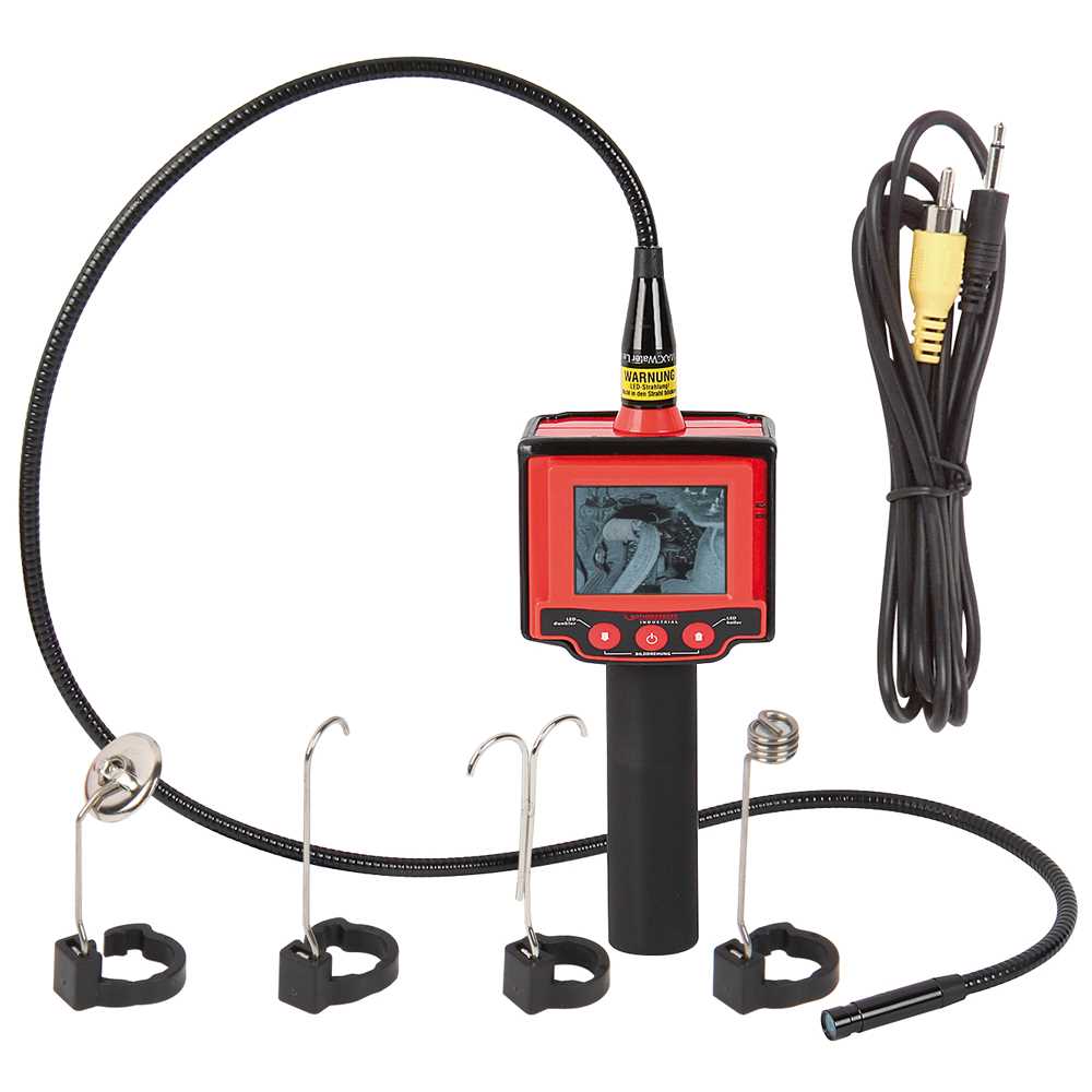 Video-Inspektions-Endosko,900x6/10mm Farbkamera,LED-Licht,in Box