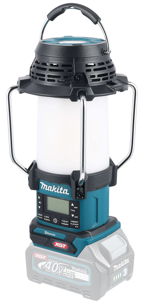 Akku-Radio-Laterne MAKITA MR009G 40V 300/200/95 Lumen,360°,ohne Akku u.Lade.