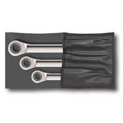 4-fach-Ring-Ratschschlüssel-Set 8-19mm 3-teilig,verchr,umschaltbar,totgangfrei