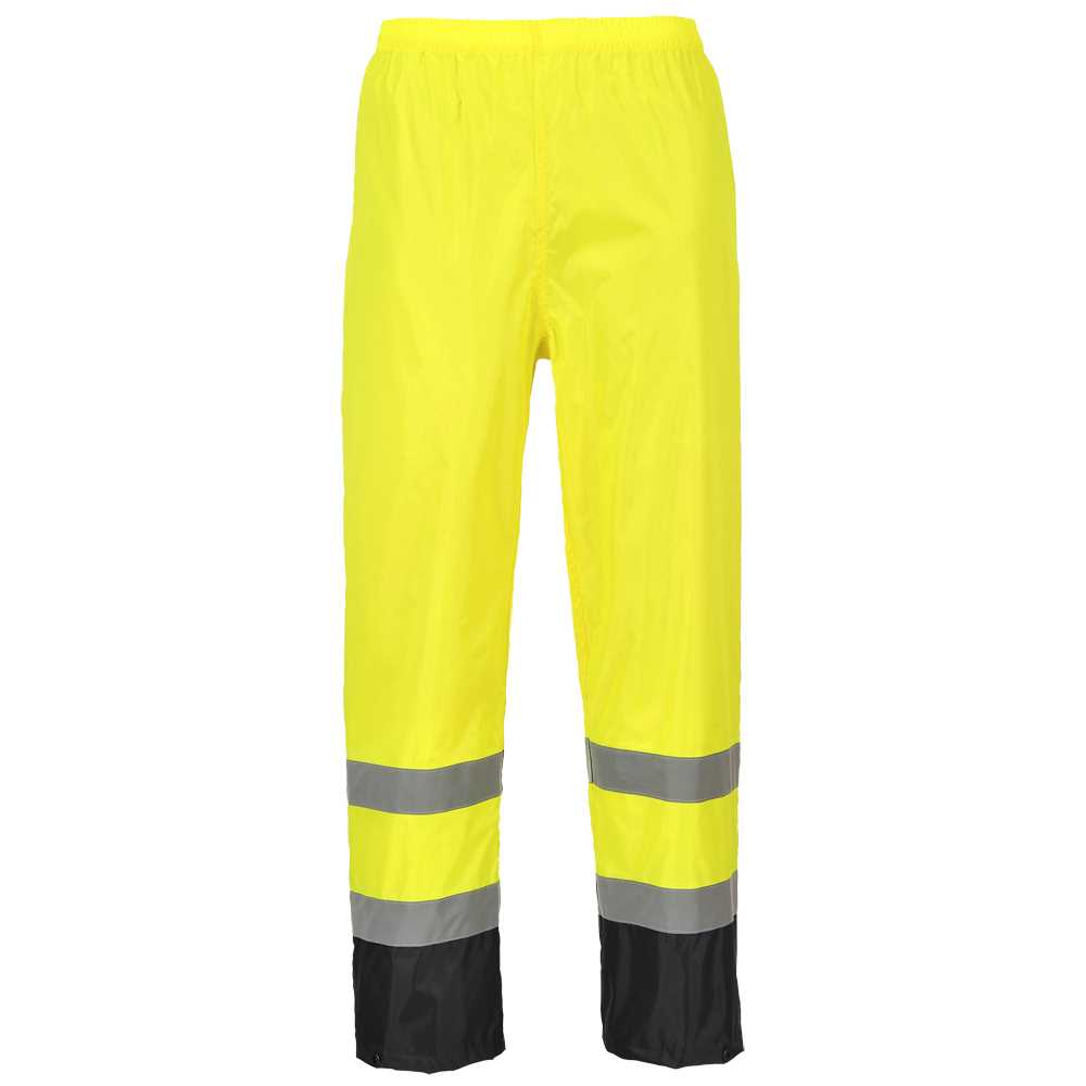 Regenhose Warnschutz 2-färbig Gr. L gelb/schwarz EN 20471 Kl.1, EN 343 3.1