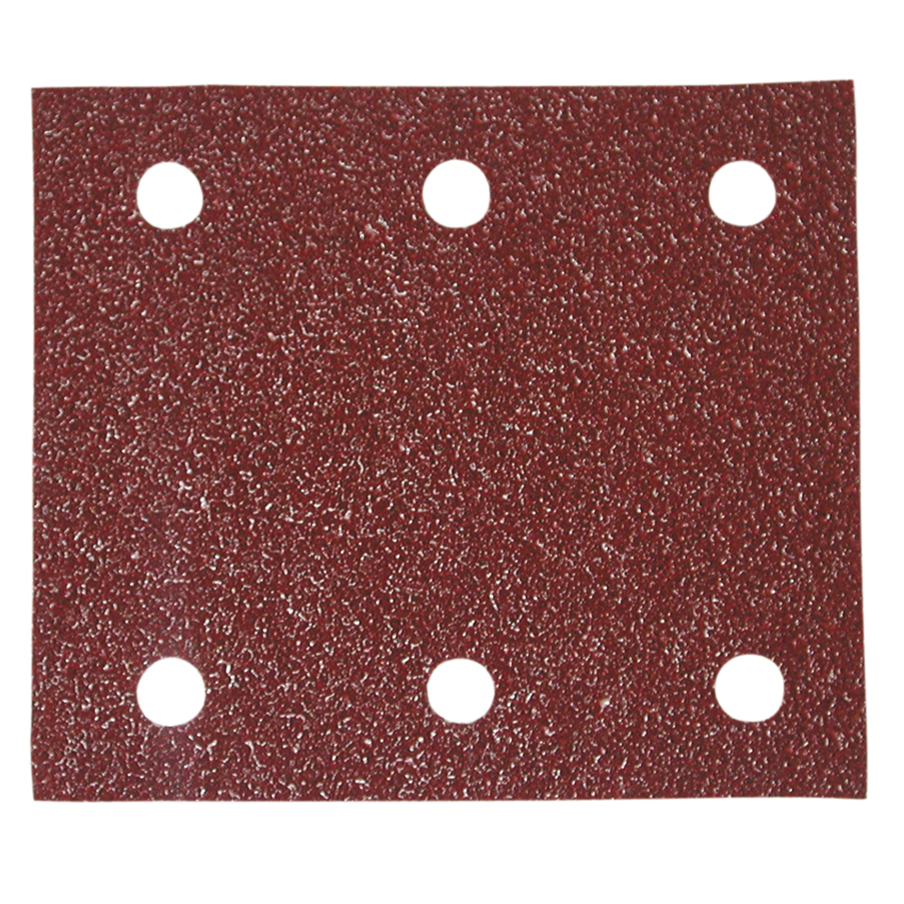 10 Stück Schleifblätter 102x114mm/K 80 4-Eck,gelocht