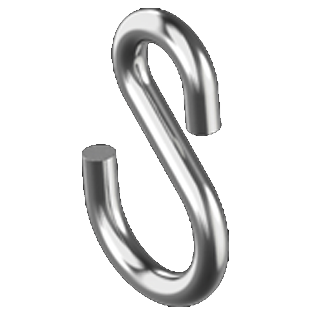 S-Haken symmetrisch A4 3 x 30 ROST-UND SÄUREBESTÄNDIG VP=100