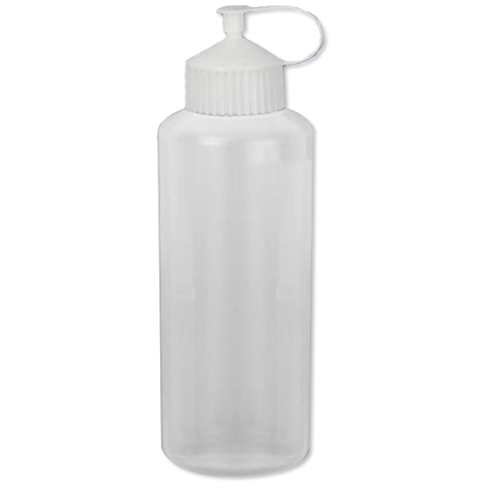 Weithals-Dosierflasche PE-LD 750ml, natur