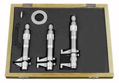 Schnabelinnenmikrometersatz 5-75mm MAXIMA,1/100mm verchromt,HM-Messflächen