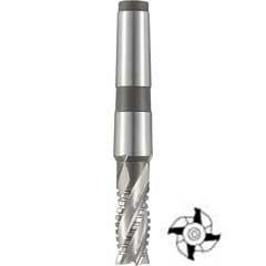 Kordel-Schruppfräser 14mm,DIN845B,ULTRA CO-HSS,mit MK und Innen-Anzugsgewinde