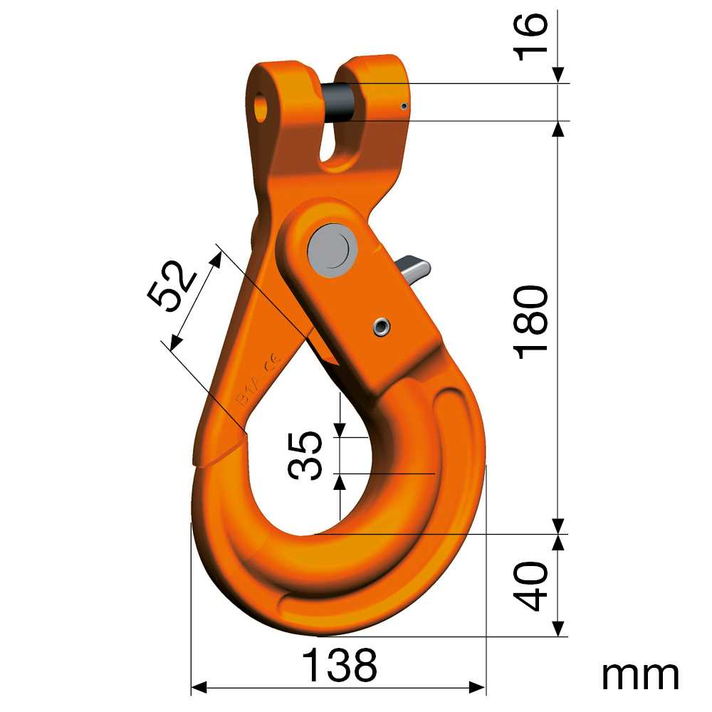 Sicherheitslasthaken Nicralloy KLHW 13 mit Kuppelanschluss -G 10,nach EN1677-3