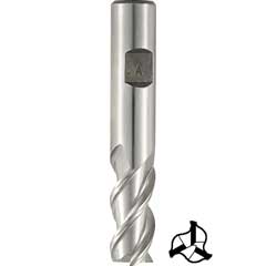 Schaftfräser Z3 6mm HSS-PMX TiAlN DIN844W; Weldonschaft, speziell für Alu