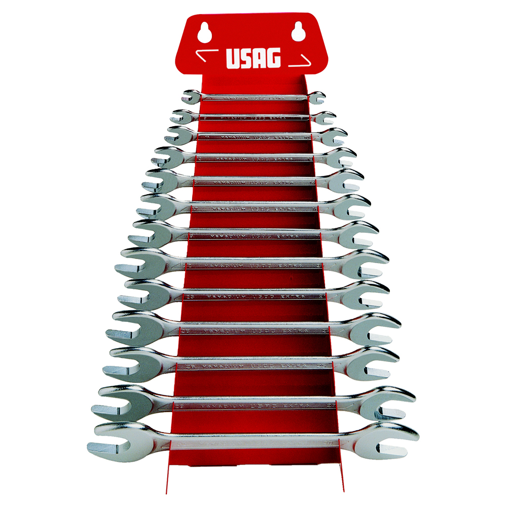 Gabelschlüssel-Satz 13-teilig,6x7-30x32 Vanadium-USAG-Extra verchromt