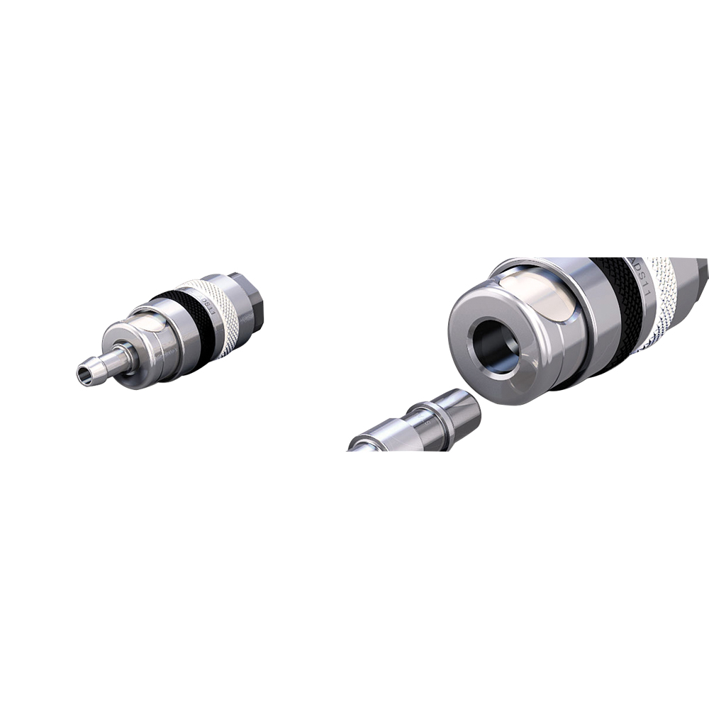 Schnellkupplung 2-teilig NW 5 mit Tülle 6mm