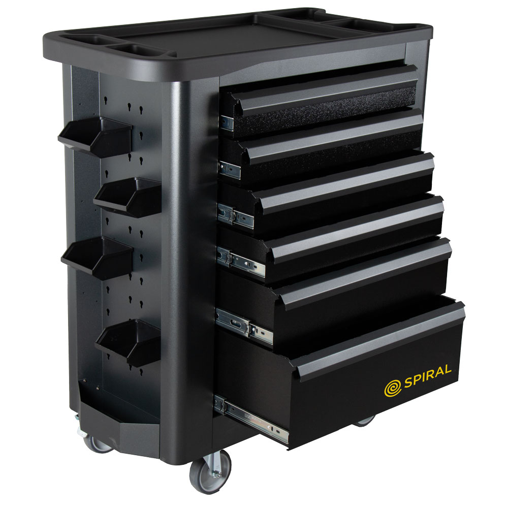 Ladenblock-Werkzeugwagen MARKANT,leer 6 Laden,2 Lochwände,Zentralsperre