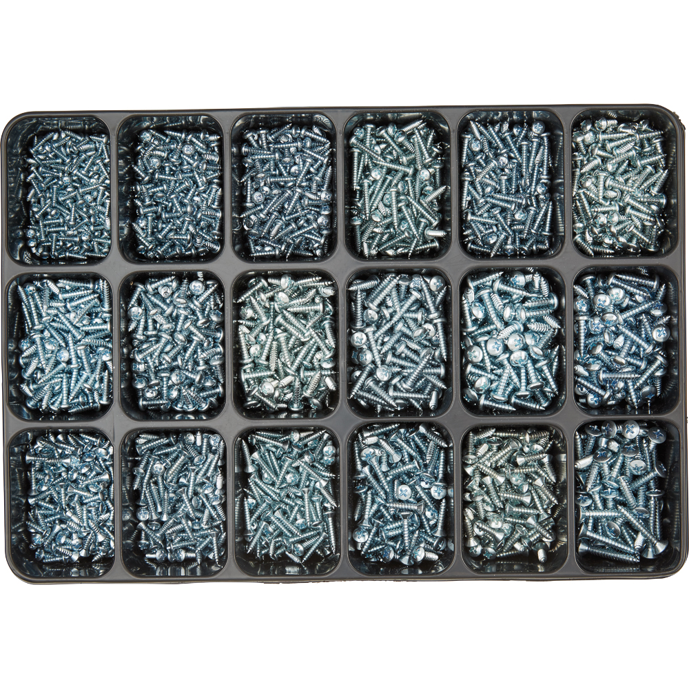 SPIRAL Sortimentkoffer 2.530-teilig Blechschr.Sorti.DIN7981/7983 vz.blau A2K