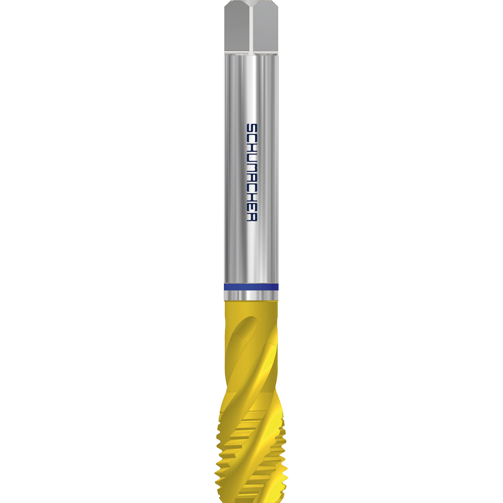 Maschinengewindebohrer M12x1,75 DIN376C HSSE-TIN für Sackloch,Blauring