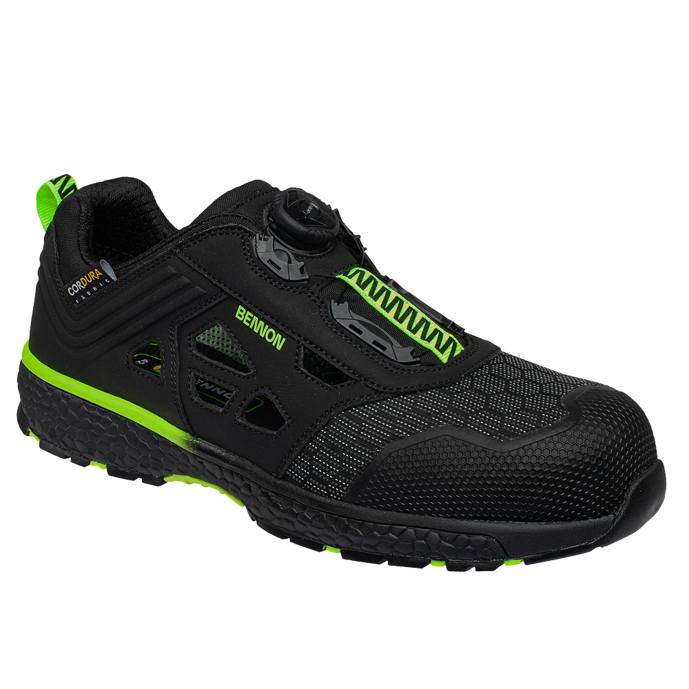 Sicherheitssandale PREDATOR S1P ESD Gr46 EN 20345 S1P SRC, HRO, ESD, schwarz/grün