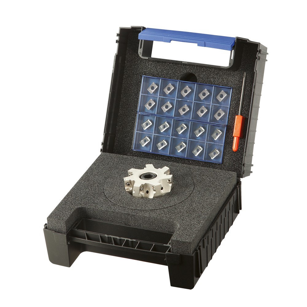 Fräserset TOP E124A 40x6 A10 D=40 Z6 inkl. 20 Stück APKT1003PDER- MP1003