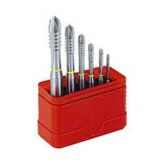 Maschinengewindebohrersatz 6-tlg. M3-M10 Durchgangslöcher,in Box,GELBRING