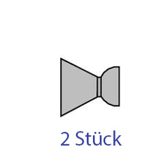 2 Stück Cobra-12mm Flachdüse Nr.8450-19