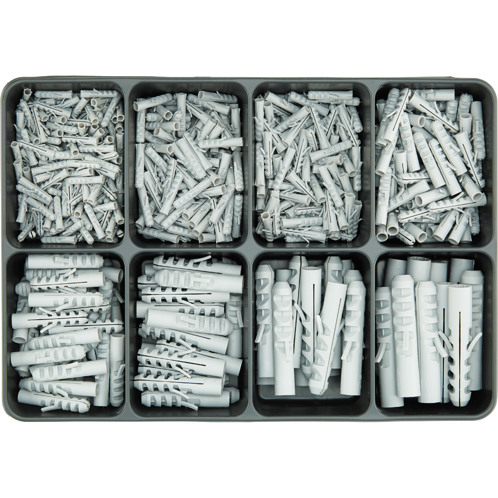 SPIRAL Sortimentkoffer 500-teilig Fischerdübel Typ "S"