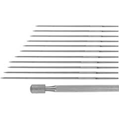 Düsen-Reibahlen-Satz 0,6-1,9mm 12-teilig mit Metallhalter