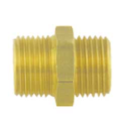 Doppelnippel-Schutzgas 1/4" rechts,zu Schlauchtüllen 4 und 6mm