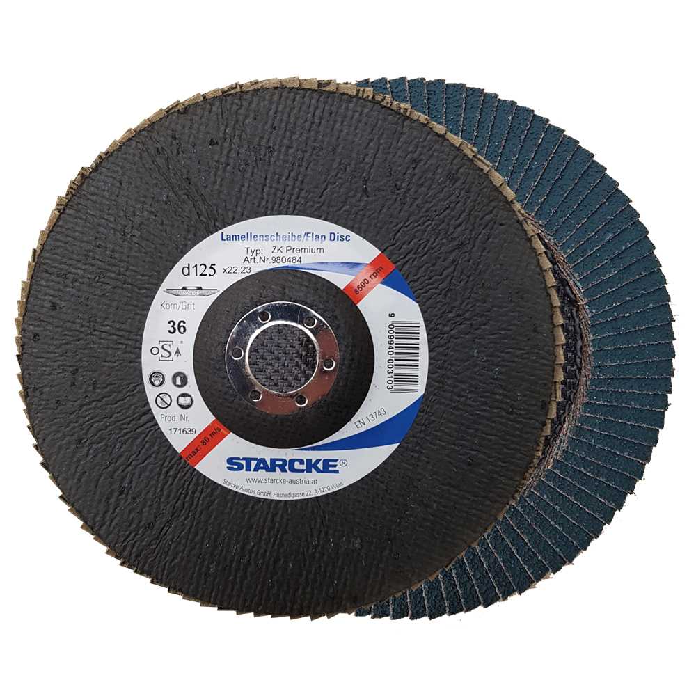 Lamellenscheiben Zirkon K36/125 mm schräg, Type Premium