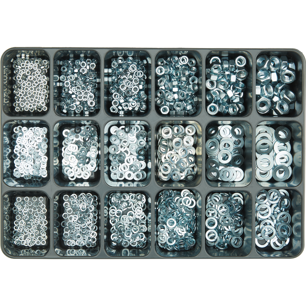 SPIRAL Sortimentkoffer 1.425-teilig Mu.Scheib.Federr. DIN934/125/127 vz.blau