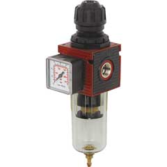Pressluft Druckminderer 1/2" IG mit Kondenswasserabscheider und Filter