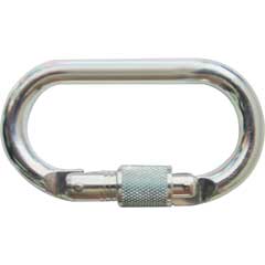Schraubkarabiner AZ011 oval aus Stahl