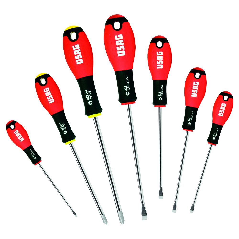 Schraubenzieher-Satz U322/SH 7-teilig 5 Schlitz+2 Philips-Schraubendreher