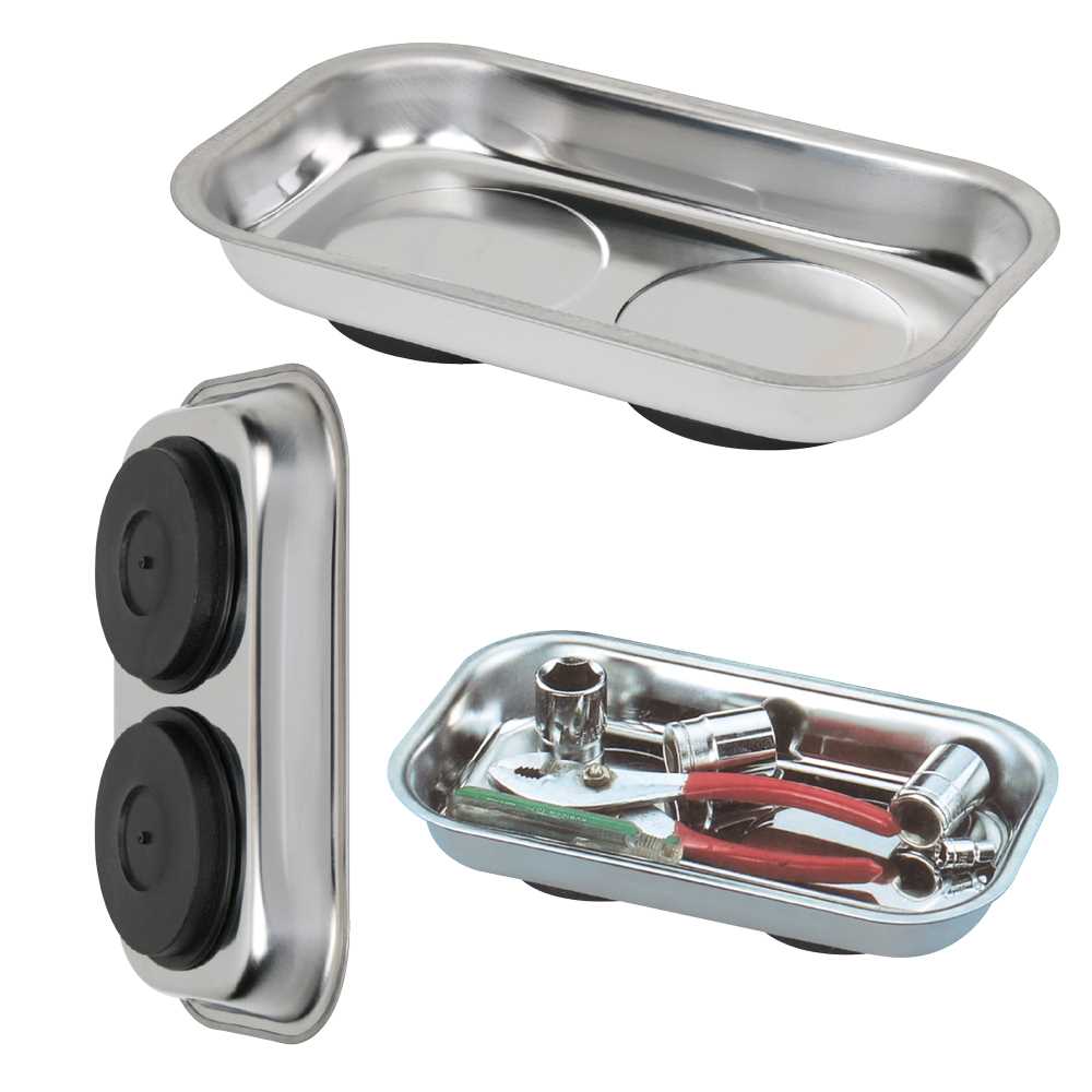 Rechteck-Magnetschale MAGIC Nirosta 240x140mm,mit Doppelmagnet