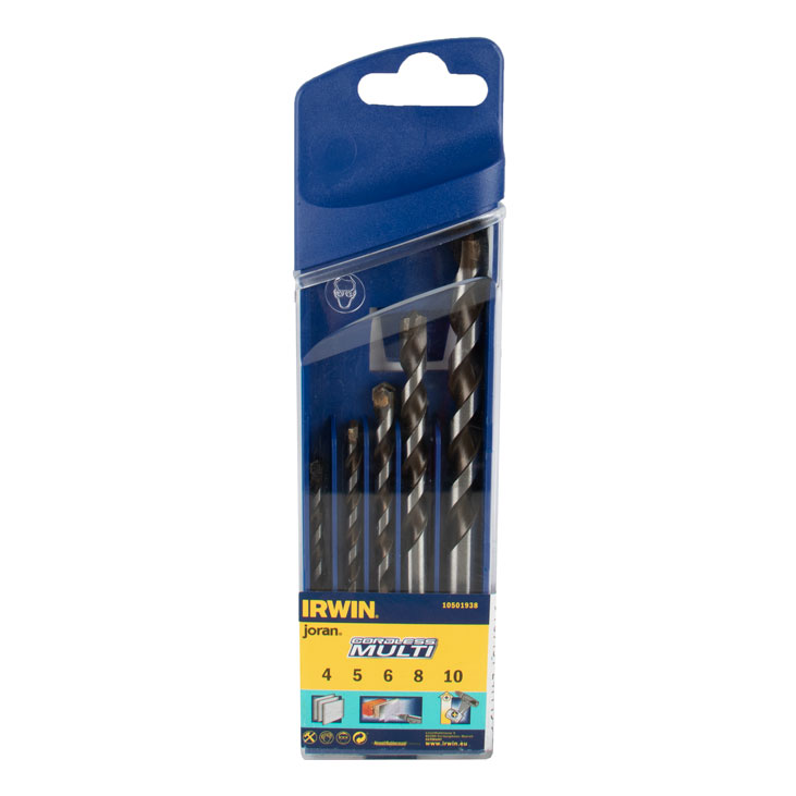 HM-Mehrzweckbohrer-Satz 5-teilig,4-10mm Durchmesser,in Box