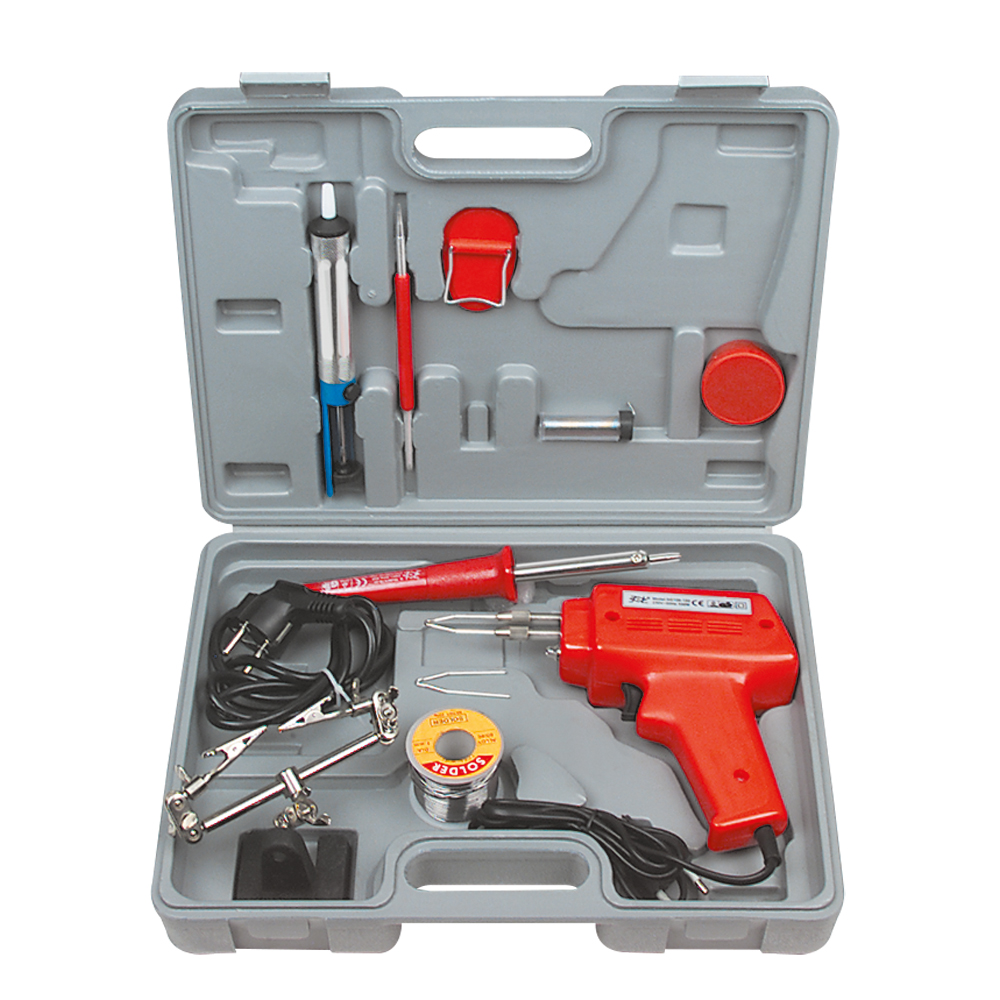 Super-Blitzlöter-und-kolben-Set,100W-30W 230V,mit Absauger und Lötbesteck