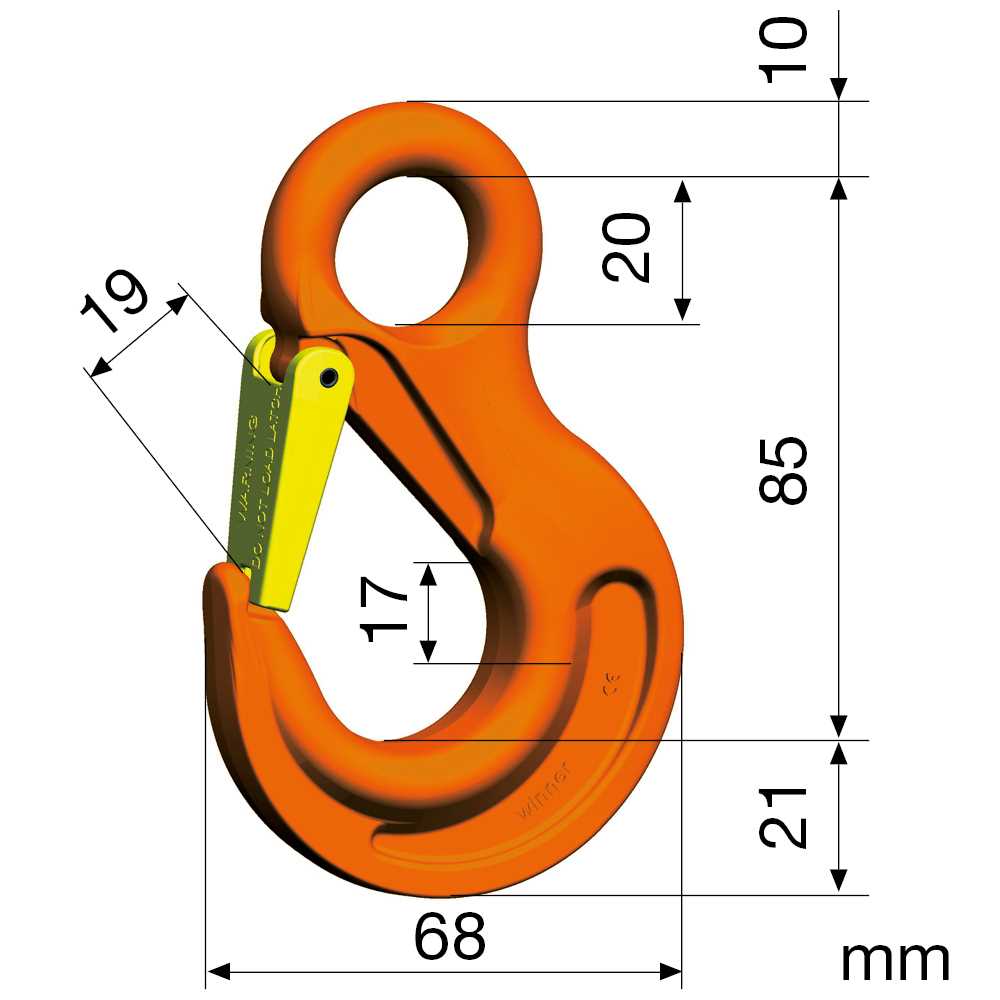 Ösenhaken Nicralloy HSW 5-6 GKL 10 hochfest,nach EN 1677-2