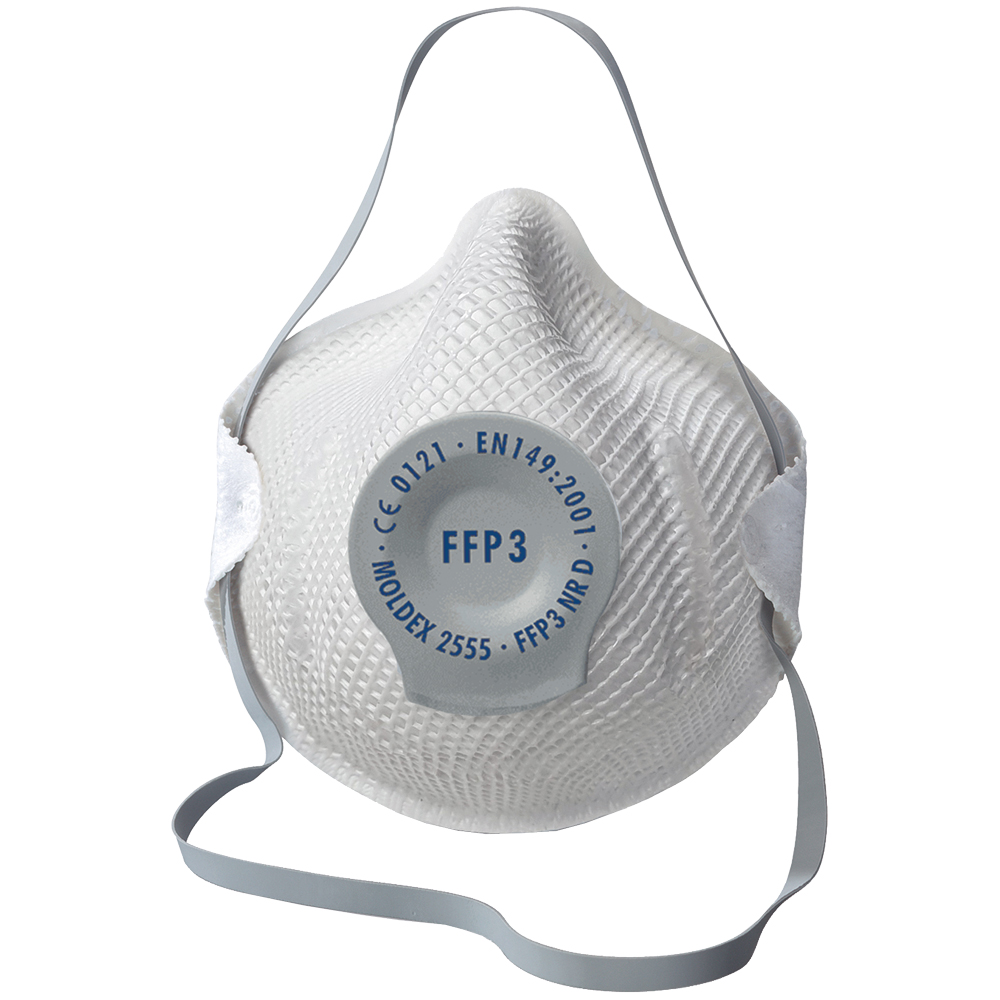 Partikel-Korbmaske Moldex FFP3, 20 Stück mit Ventil, Modell Klassiker