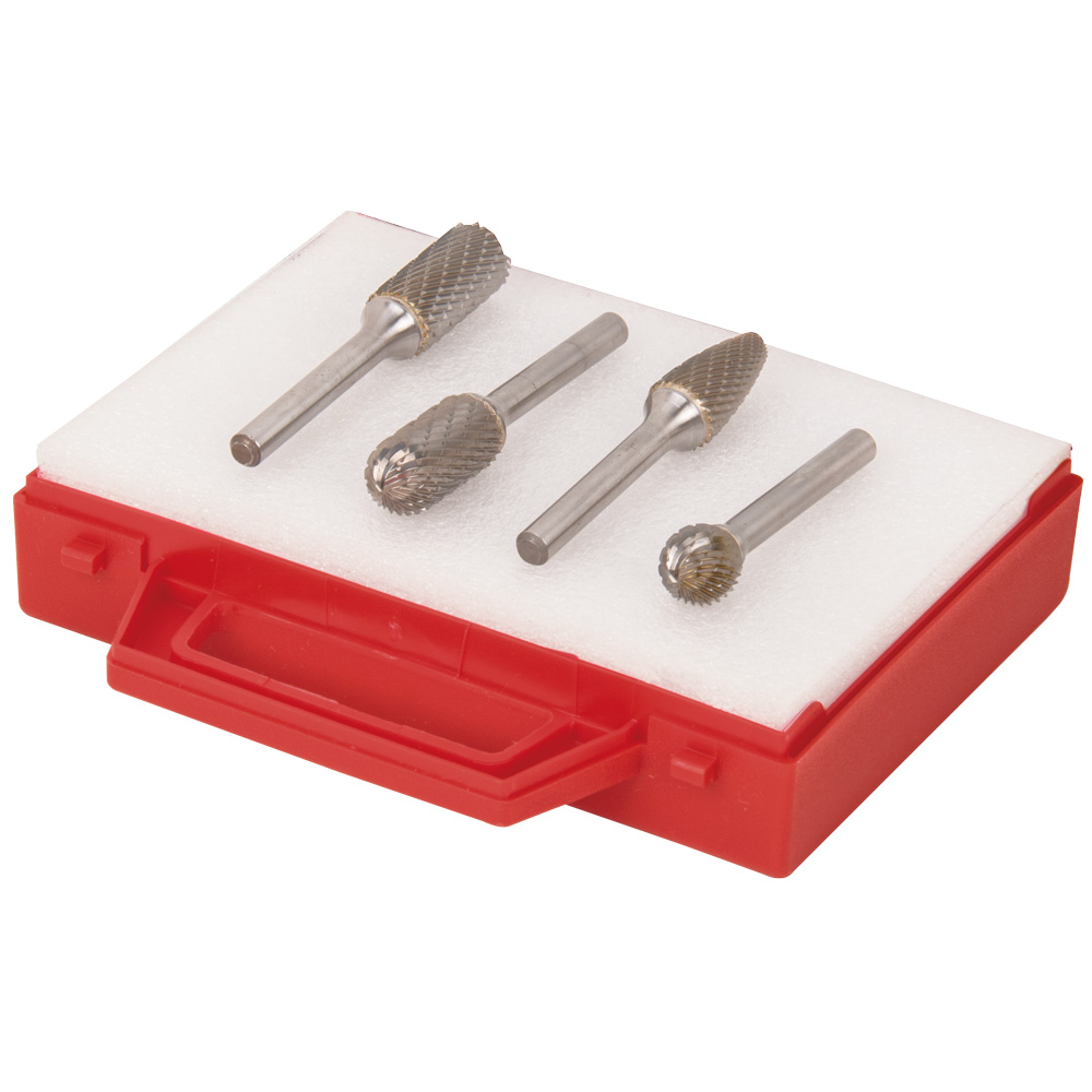 Rotor-Cut Uni-Fräsbox "B" 4-teilig PREMIUM mit Supercut VHM-Rotorfräsern