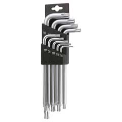 Torx/Kugelkopf-Satz TX10-TX50 9-teilig auf Kunststoff-Halter