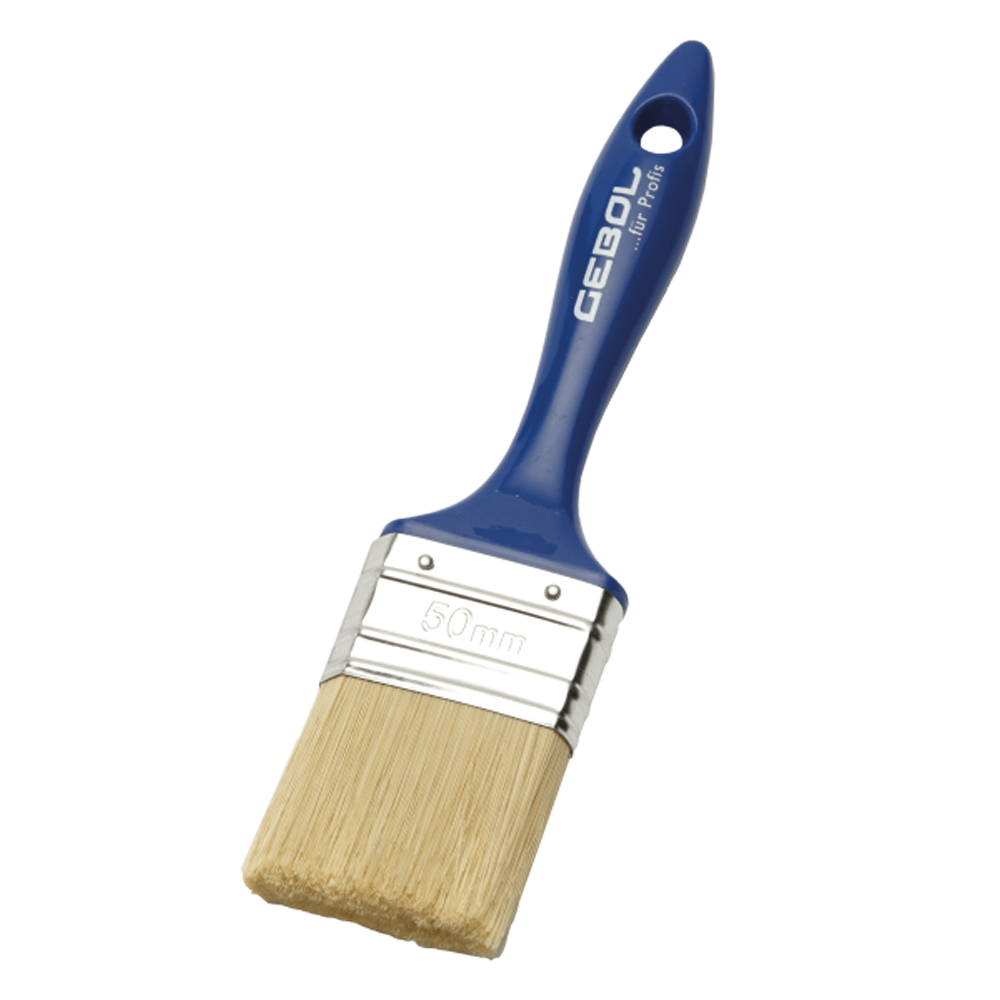 Flachpinsel PROFI 40 mm Mixborste hell,Zwinge verzinkt,lösemittelbeständig