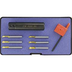 Mini-Kombi-Gewinde-Ausbohr-Set 8-teilig für Bohrungen ab 5mm Durchmesser