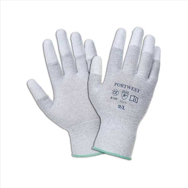 Strickhandschuh-ESD, PU, Gr.9 EN 388 2.1.3.2. CE Cat.II, EN 1149