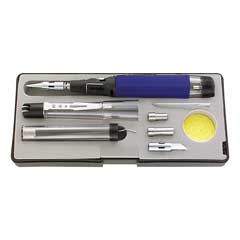 IRON-SUPER-PRO70 Lötbox:7-teilig Gas-Lötkolben,Lötlampe+Zinn+Spitzen