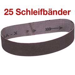 Schleifbänder 9x533 K40 Korund uni.flex. Baumwollgewebe VPE/25Stk.