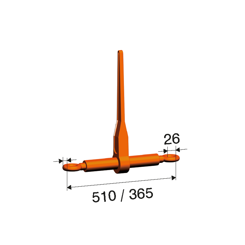 Ratschenspanner RSW 10,mit Ösen LC 80kN,STF 3.000daN,für 10mm Kette