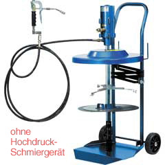 Transportrollwagen für max.60kg Fett Behälter,2 Gummiräder,mit Haltebügel