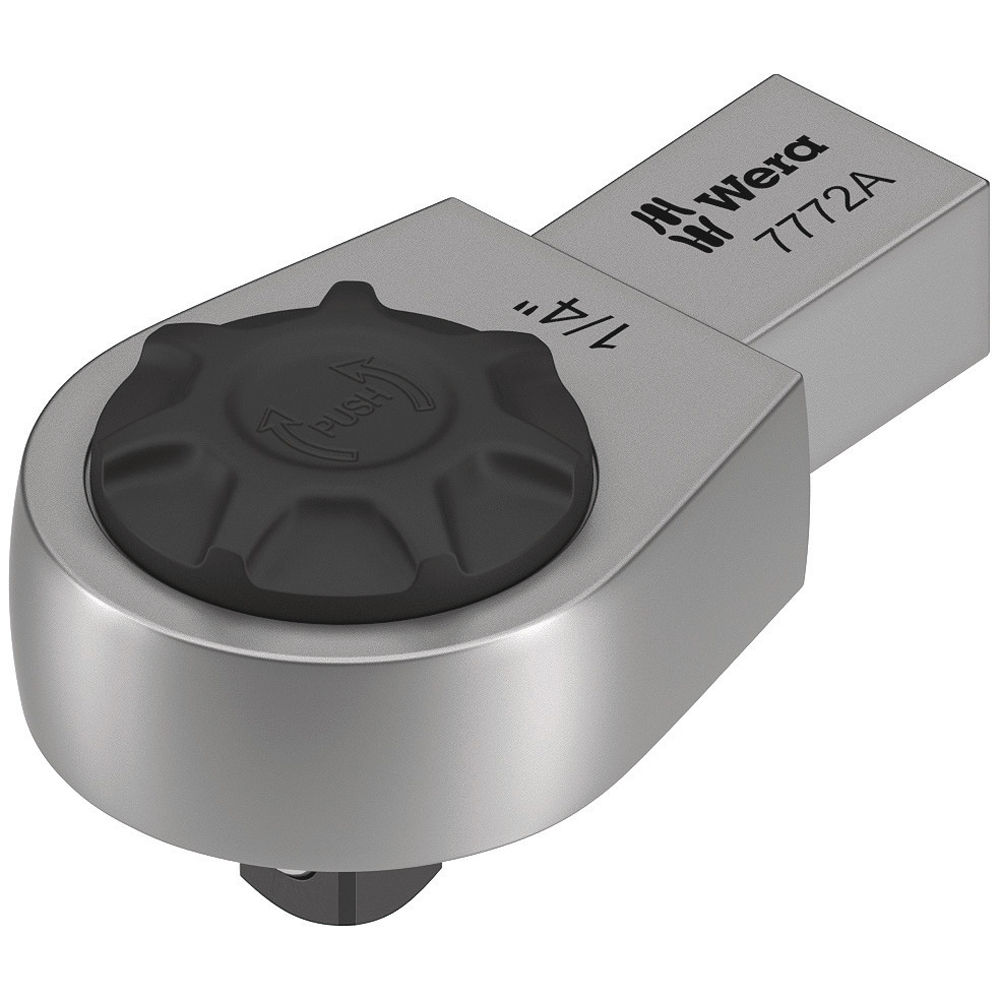 Einsteck-Knarre 1/4" 9x12mm,WERA für Drehmomentschlüssel,Vandium-Extra