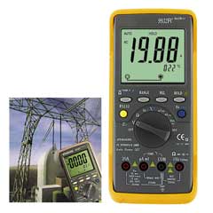 Multimeter AUTORANGE PC-RS232 CAT.III Temperaturmessfunktion,inkl.Drive