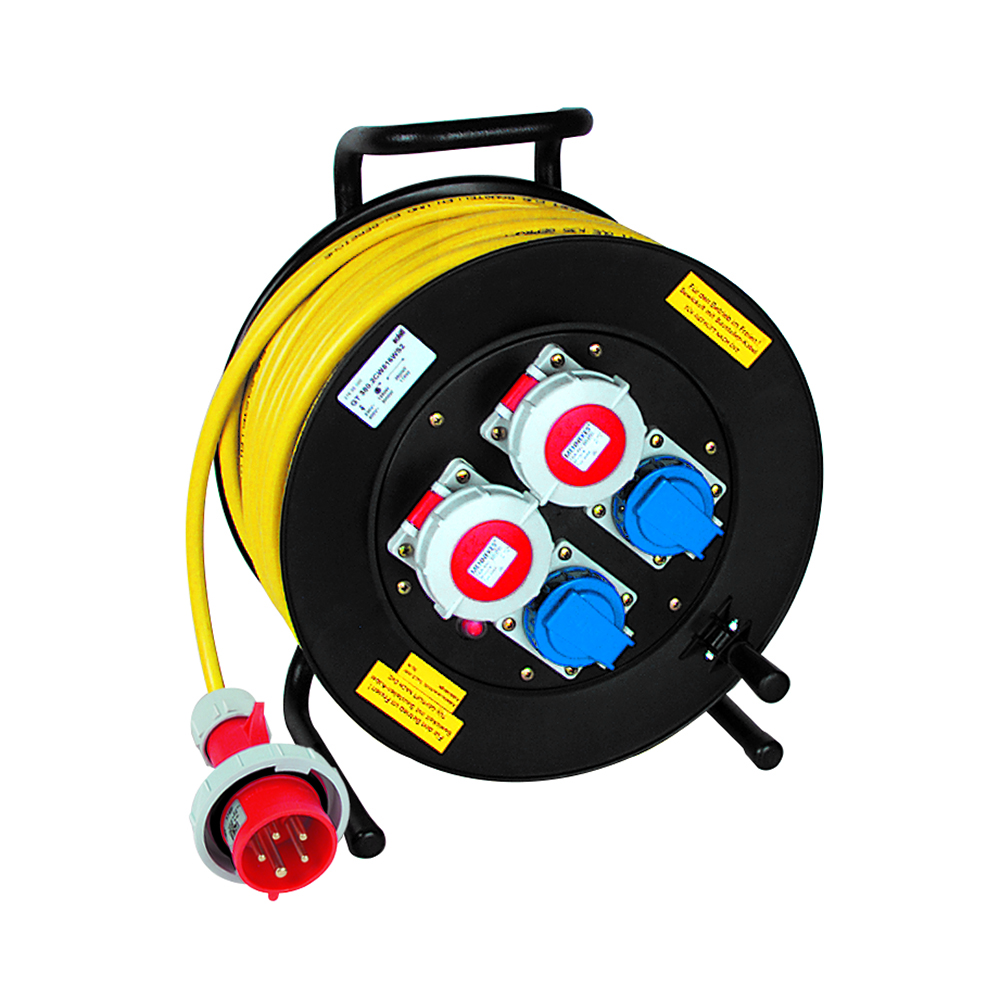 Leitungsroller 400/230V/16A,50m 5x2,5mm² Baurobust K35,2x400/2x230V,IP67