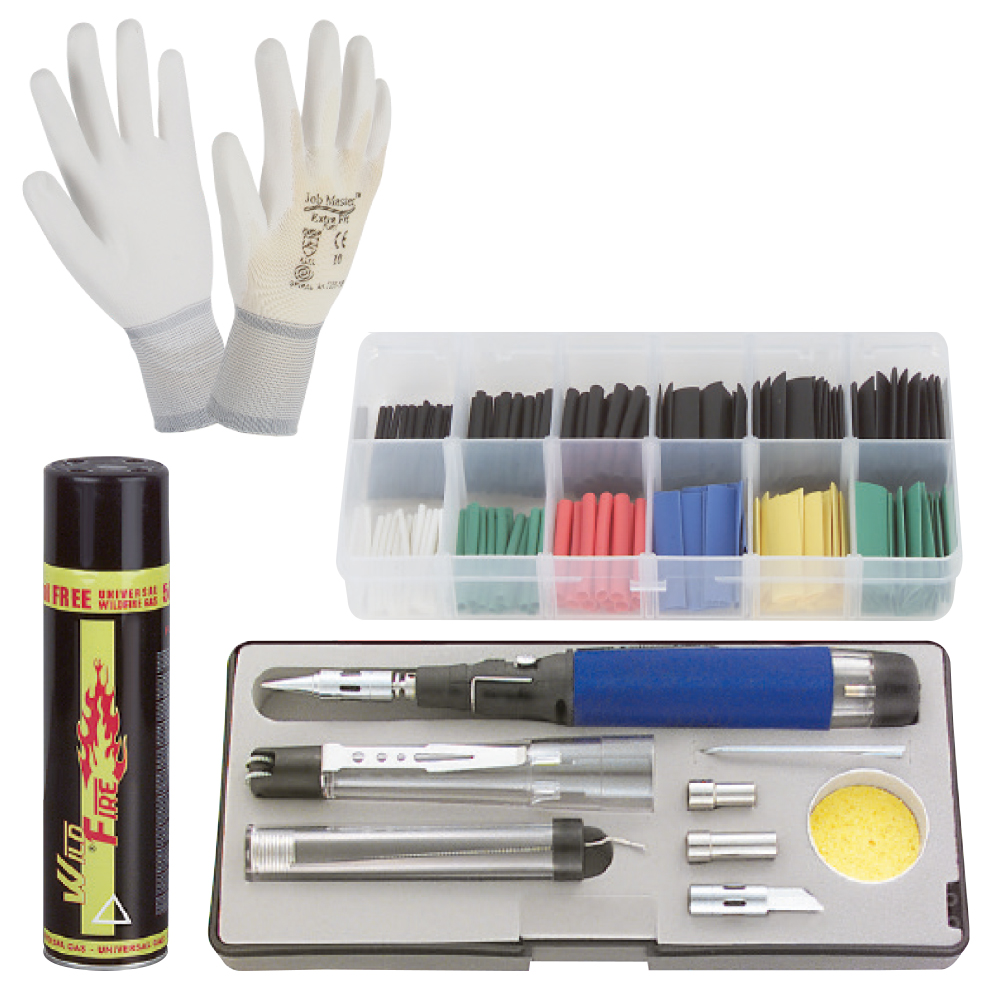 Iron-Super-Pro70 Gaslöt-Set 1 180 tlg. Schrumpfschlauchset+div.Zubehör