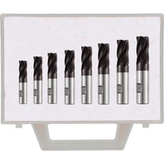 TiALN-PMX-Kordelfräser-Satz 6-20mm 8-teilig,DIN844N,höchste Schnittleistung