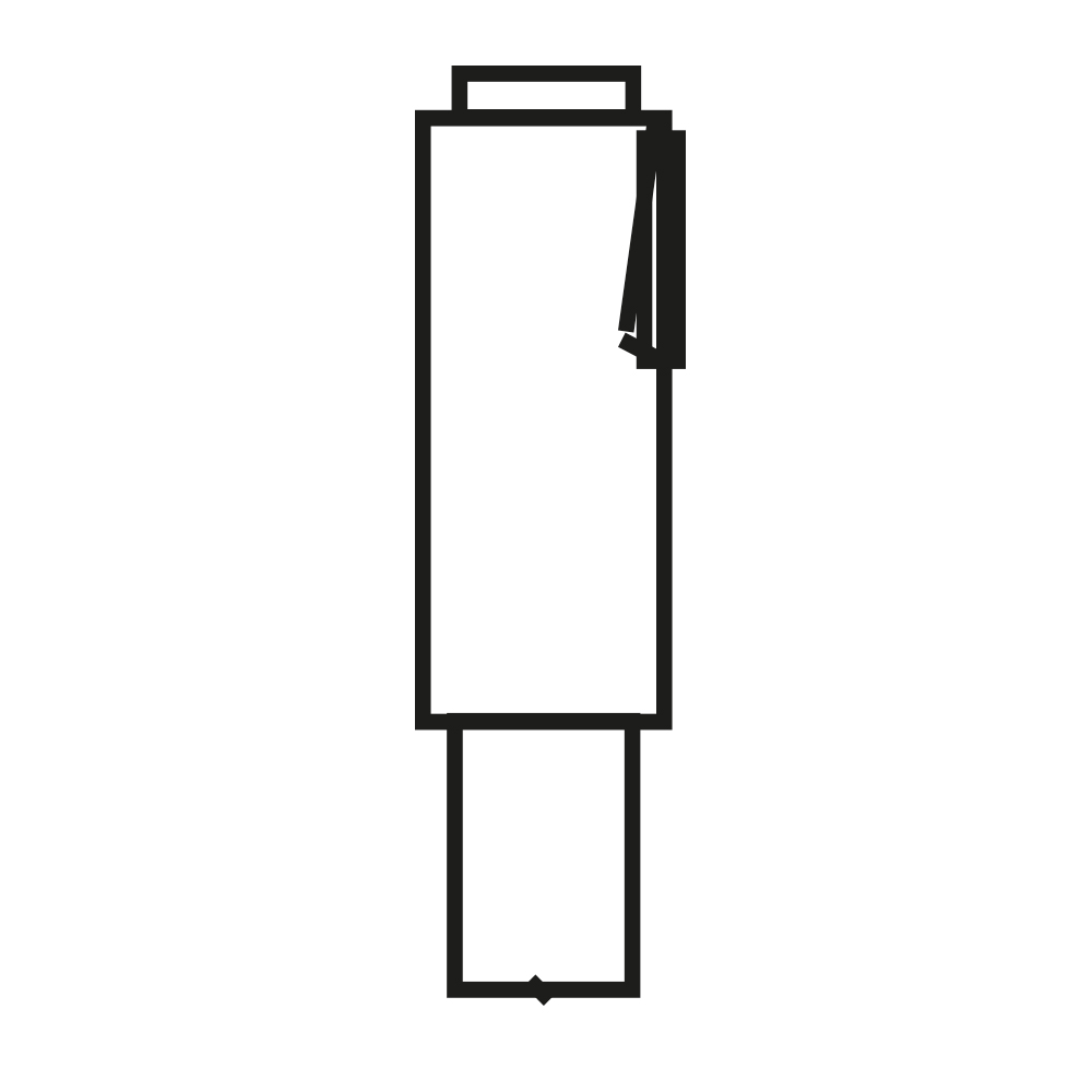 Stempel 6mm Ø,10mm Schaft für 1318-594 für Bleche bis 5mm Dicke