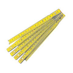 Holzmaßstab 2m mit Federgelenk,gelb
