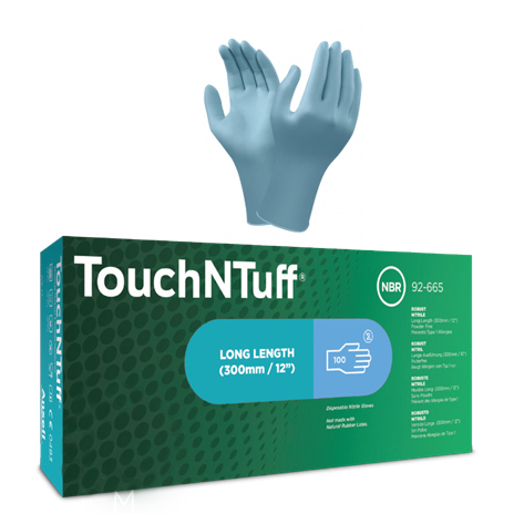 Einweghandschuh TNT 92-665 Gr.7,5-8 100 Stk. Box, Nitril, EN 374, EN 455